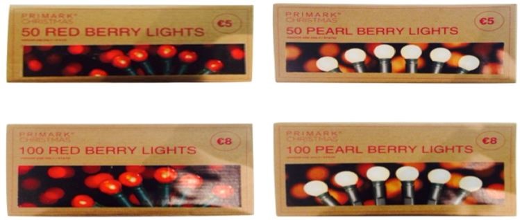 Primark berry lights
