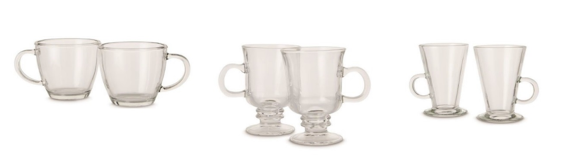 Aldi glass mugs