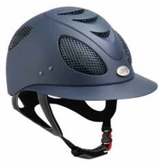 This image shows a navy GPA Casque d'équitation Riding Helmet.