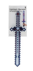 This image shows a blue kids toy sword. 